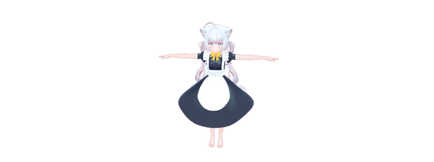 【VRC想定】ぽまえのためのメイド服【インターネットのぽまえ専用】