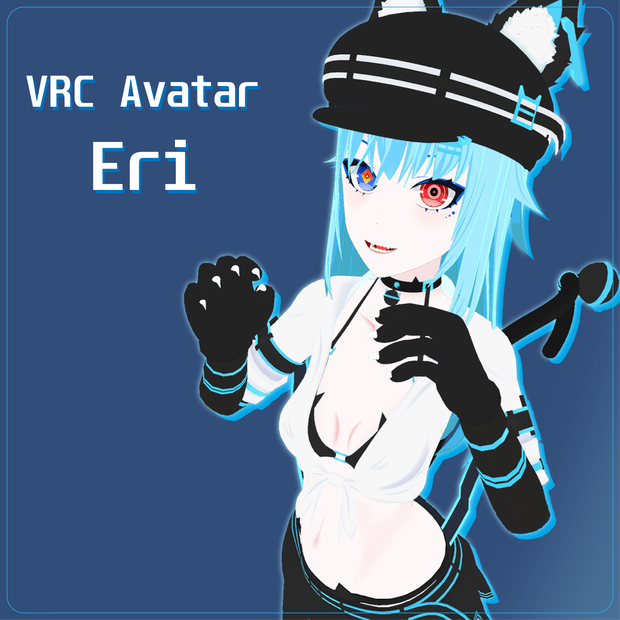 [VRC Avatar] オリジナル3Dモデル「Eri」/ Original 3D Model  - Eri