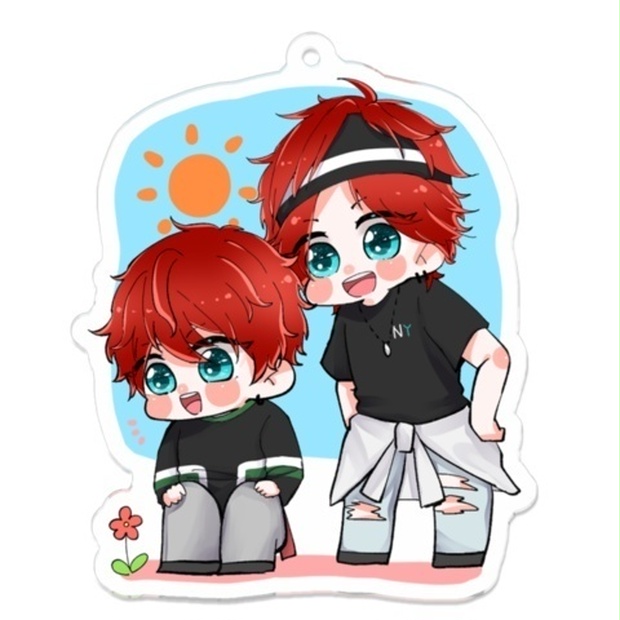 天城兄弟アクキー あんしんboothパック 腰巻き布と書いてスカートと読む Booth