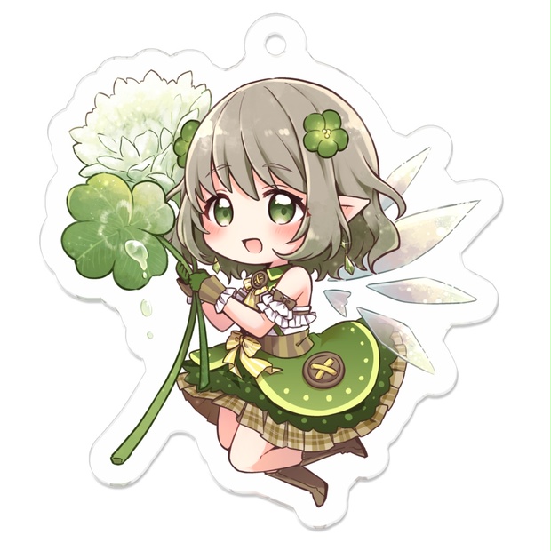 🍀しずく🍀妖精さんアクリルキーホルダー - shizuku-clover - BOOTH