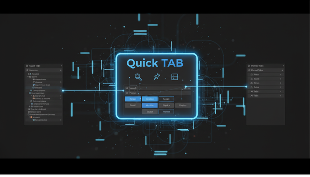 Quick TAB | 大量のサイドバータブを瞬時に切り替え
