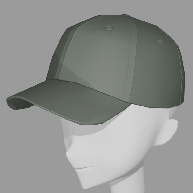 【VRChat向け】キャップ 3Dモデル