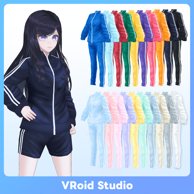 【VRoid】スペクトラム アクティブジャージ Spectrum Active Tracksuit