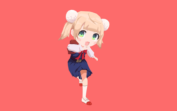 Shigure UI 3D model for VRChat Loli God Requiem [ロリ神レクイエム]