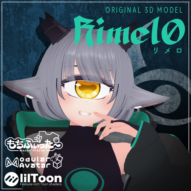 【オリジナル3Dモデル】単眼娘『Rimel0 (リメロ)』