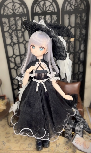 専用服付き、スケルトン、全身メイク JKTOYS】K-003A 1/6 Fukada maid head sculpture costume set