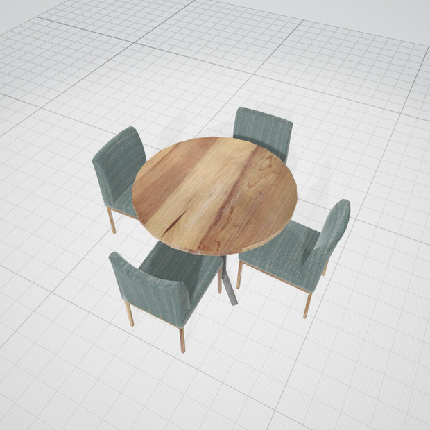 ３dモデル　ダイニング　イス　テーブル　obj 