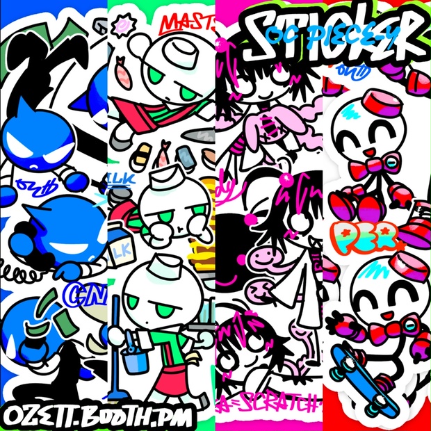 OC sticker [piece-y] - OZett shop COMET-B - BOOTH