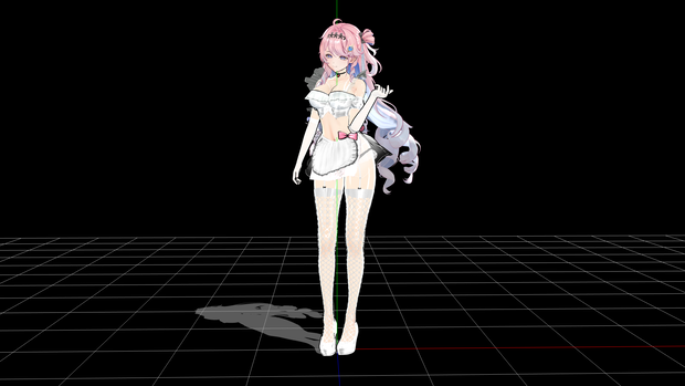 【模型配布】 鸣潮-达妮娅 白色女仆装