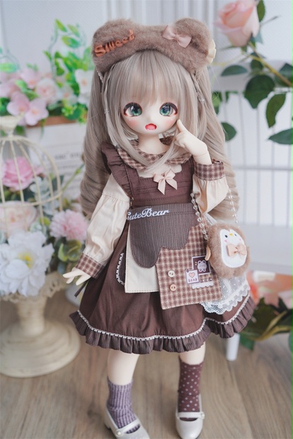 【６−7 inch】 ドールウィッグ 1/6 ツインテール BJD