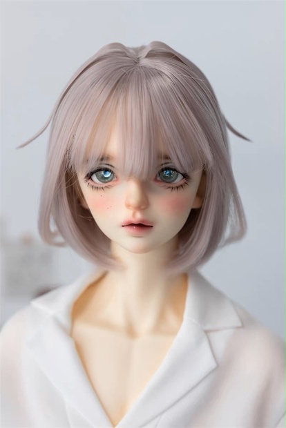 カスタムアイシードール『樹〜いつき〜』グリーン＆ブラウンボブ