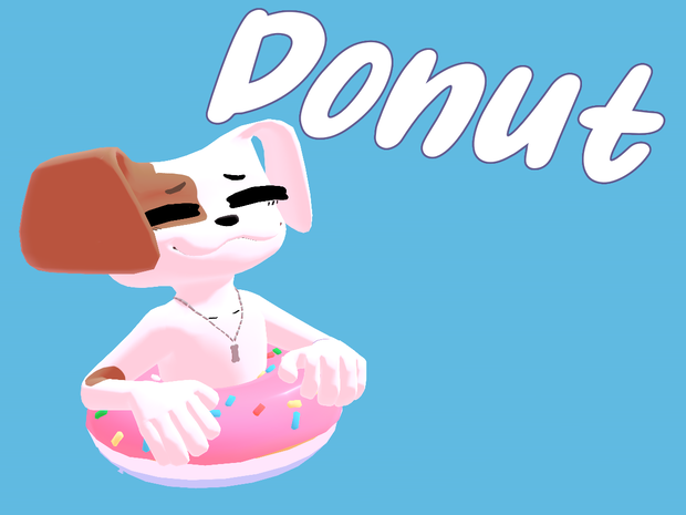 Donut [どなつ] v1.0 (VRChat Donut Dog Avatar)
