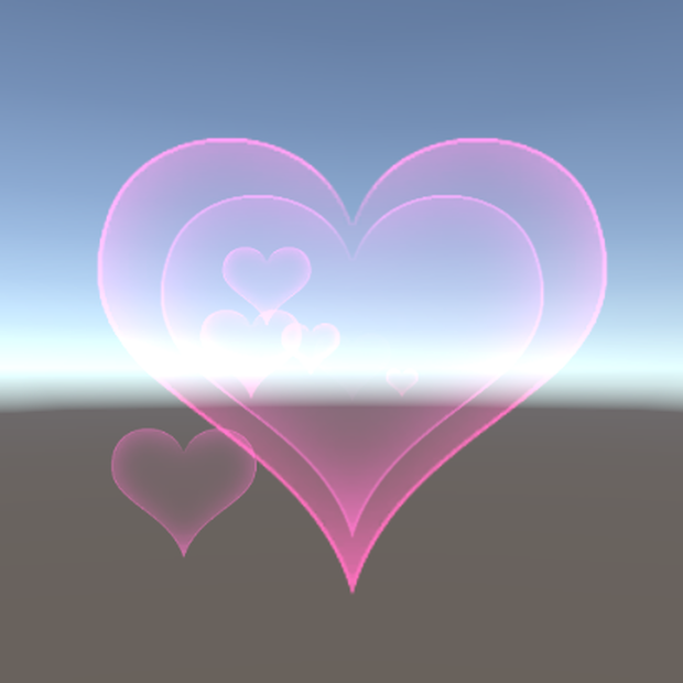 【VRChat想定】ハートエフェクト