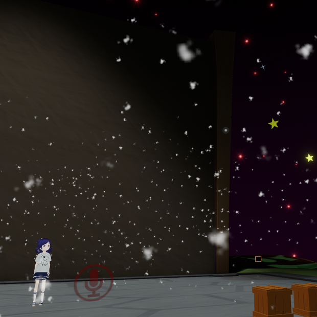 【VRChat想定】雪空間エフェクト