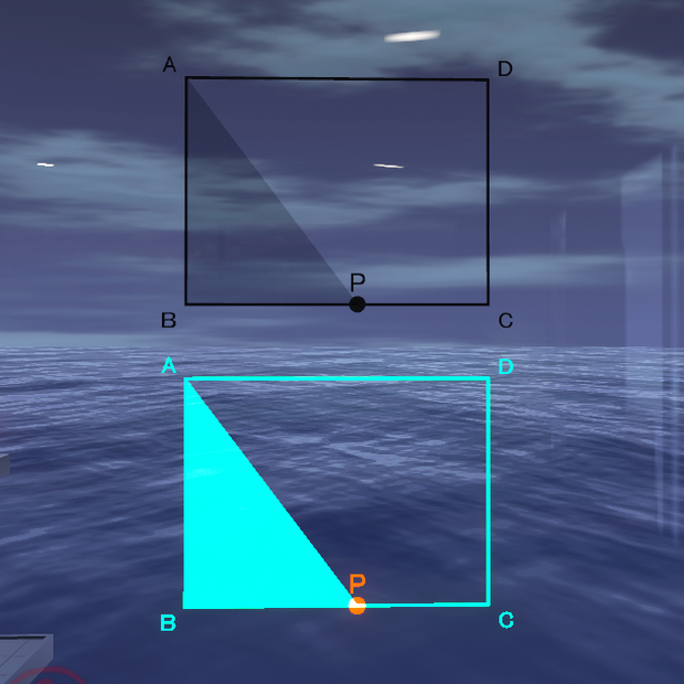 【VRChat想定】永遠に動き続ける点P壁掛けオブジェクト(黒版発光版セット)