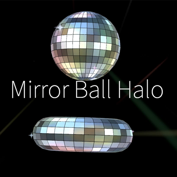 【VRC想定】ミラーボールヘイロー / Mirror Ball Halo