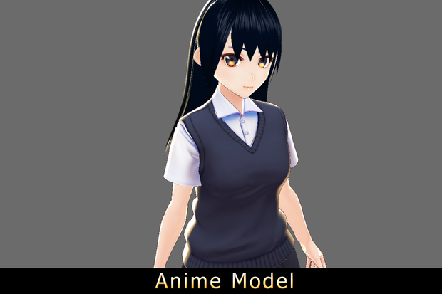 【Anime Character】Arisa (Free / Unity 3D)