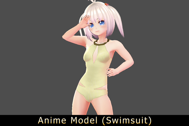 【Anime Character】Nana (Swimsuit/Unity 3D)
