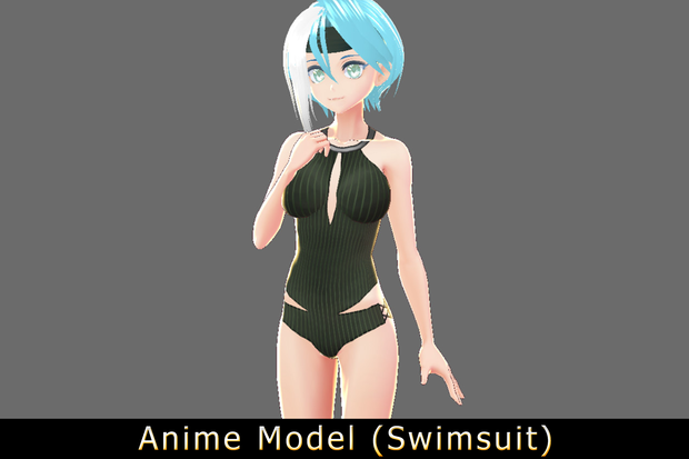 【Anime Character】Female001 (Unity 3D)
