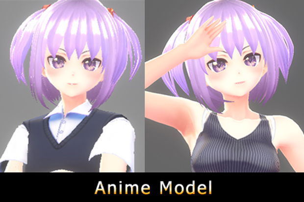 【Anime Character】Maya (Two Type/Unity 3D)