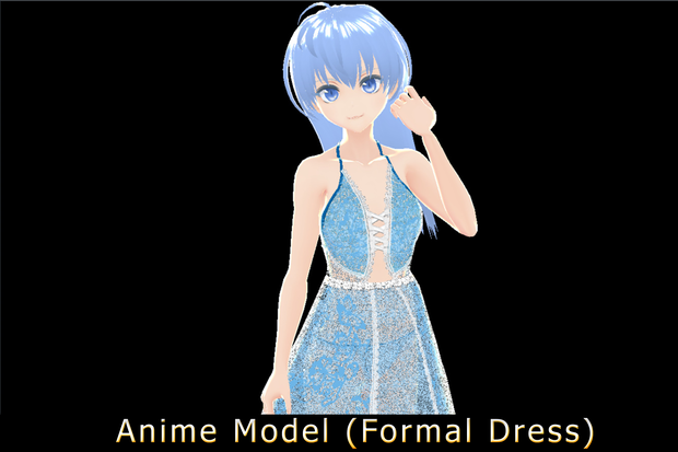 【Anime Character】Rei (Dress/Unity 3D)