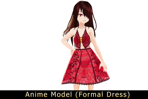 【Anime Character】Bloodthirsty (Dress/Unity 3D)