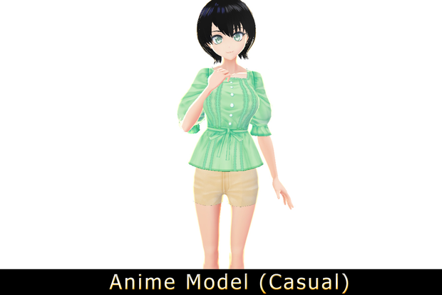 【Anime Character】Female004 (Unity 3D)