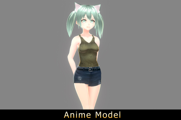 【Anime Character】Female006 (Unity 3D)