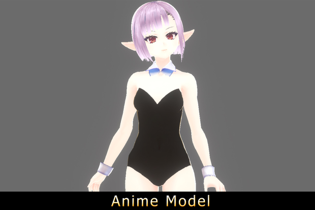 【Anime Character】Emily (Waiter/Unity 3D) 3D Model