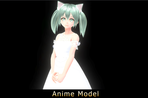 【Anime Character】Female009 (Bride/Unity 3D)