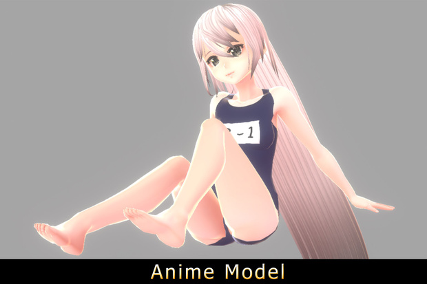 【Anime Character】Saki (Sukumizu/Unity 3D)