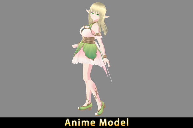 【Anime Character】Fairy (V2/Unity 3D)
