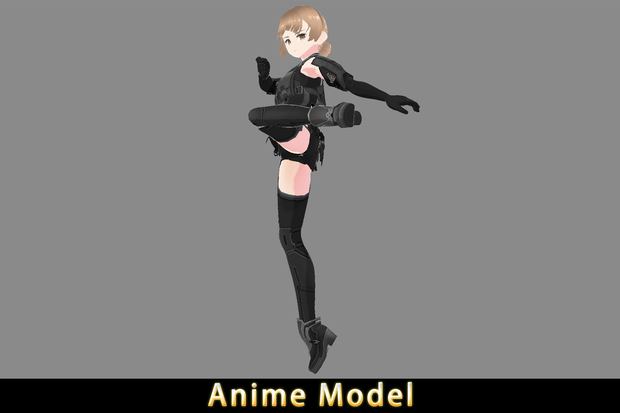 【Anime Character】Armor Female (V1/Unity 3D)
