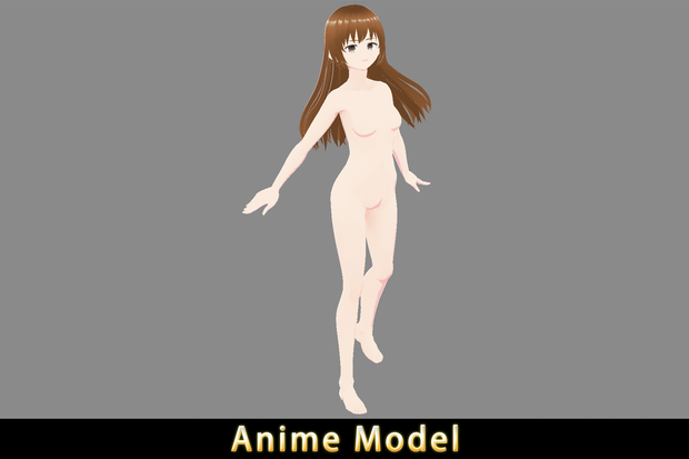 【Anime Character】Original Female (V1/Unity 3D)