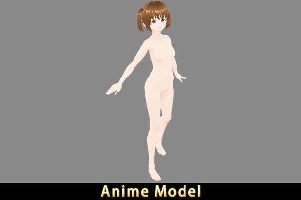 【Anime Character】Original Female (V2/Unity 3D)