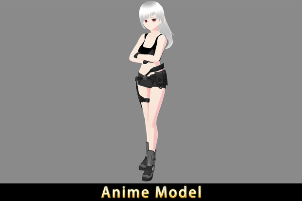 【Anime Character】Agent Female (V2/Unity 3D)