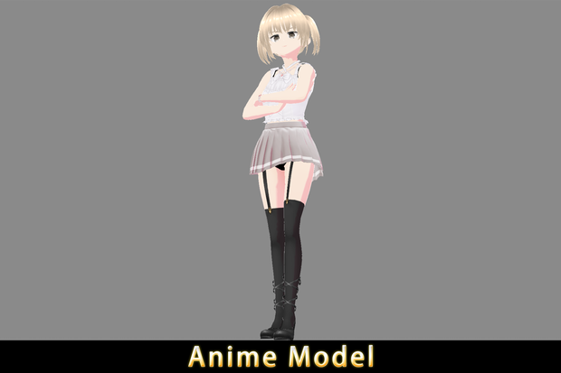 【Anime Character】Casual Female (V1/Unity 3D)
