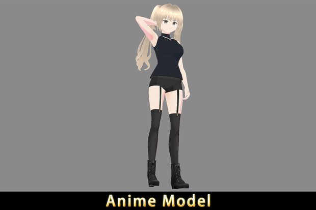 【Anime Character】Casual Female (V3/Unity 3D)