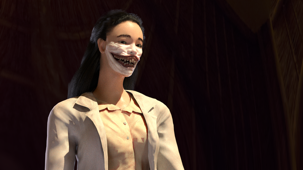 【口裂け女】３DCGキャラクター