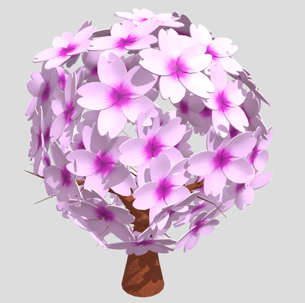 桜の木(デフォルメ)