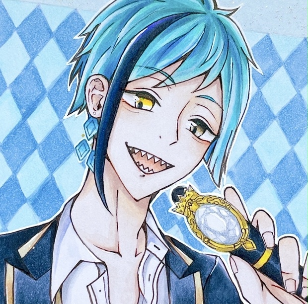 原画】フロイド・リーチ ツイステ イラスト - cocoa56-room04 - BOOTH