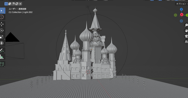 ロシア教会建築　３Dモデル
