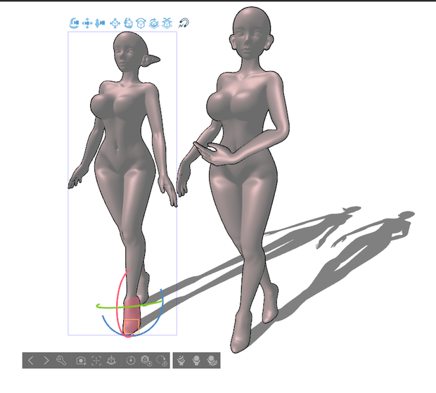 3D女性 妖精 全身(.cs3o/csp)