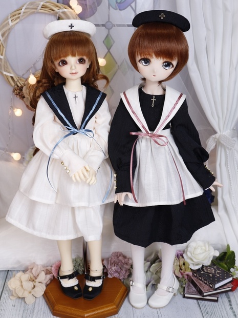 mdd 服 セーラー服 1 4 ドール服 制服 kumako MSD SDM 靴 - 着せ替え服