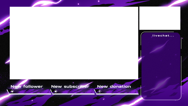 配信用オーバーレイ/INTERMISSION OVERLAYS】FLASH SLASH
