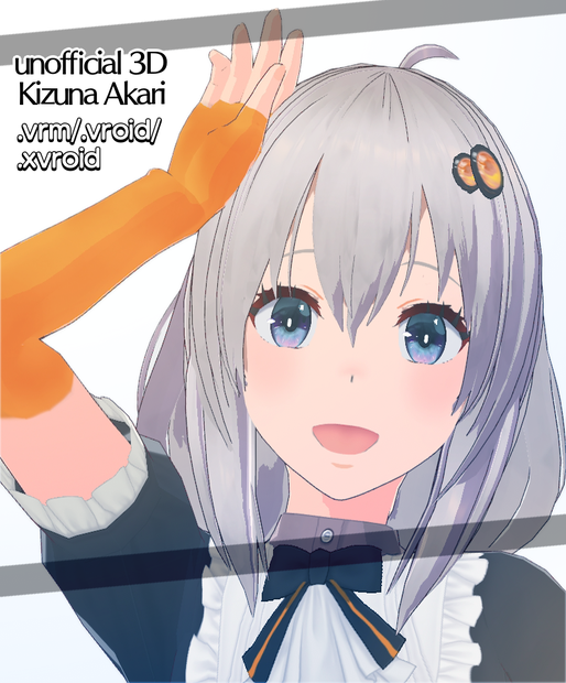 【着せ替え機能対応】非公式３D紲星あかり【.vrm/.vroid/.xvroid】