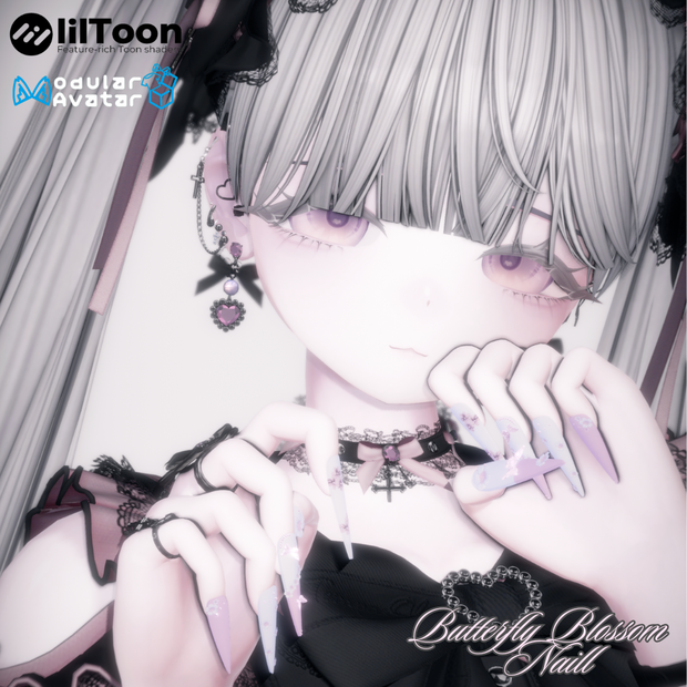 【vrchat用】50アバター対応🌸🦋Butterfly Blossom　Naill🦋🌸MA対応】