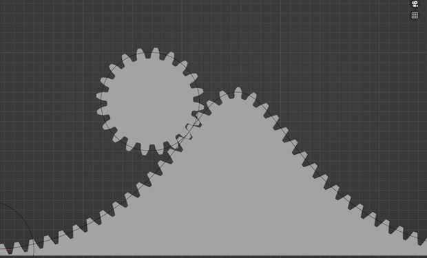 【blender/geometry nodes】カーブへのギア付けノード