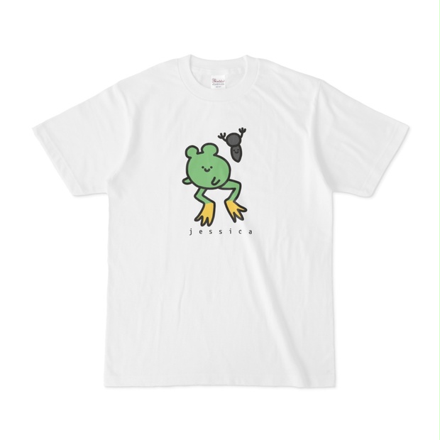 カエルTシャツ-ホワイト - ジェシカのちきゅう征服販売部 - BOOTH