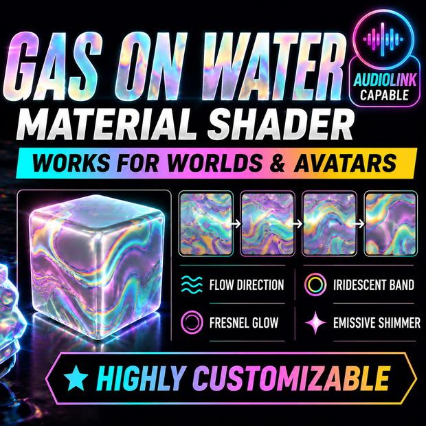 VRChat Gas on Water Effect Material | Avatar & Worlds